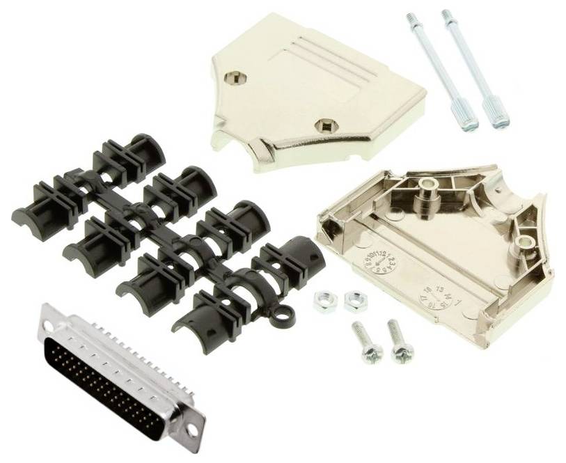 MH Connectors MHDTPK25HD44MS-K D-SUB Stiftleisten-Set 180° Polzahl: 25 Lötkelch 1St.