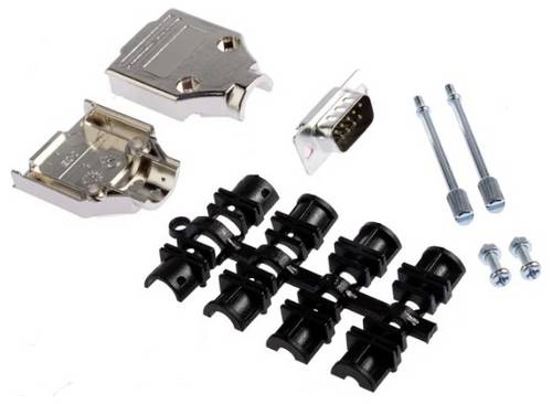 MH Connectors MHDTPK9-DB9P-K D-SUB Stiftleisten-Set 180 ° Polzahl: 9 Lötkelch 1 St.