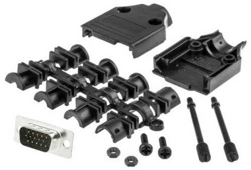 MH Connectors MHDTPPK9HD15MSK D-SUB Stiftleisten-Set 180 ° Polzahl: 9 Lötkelch