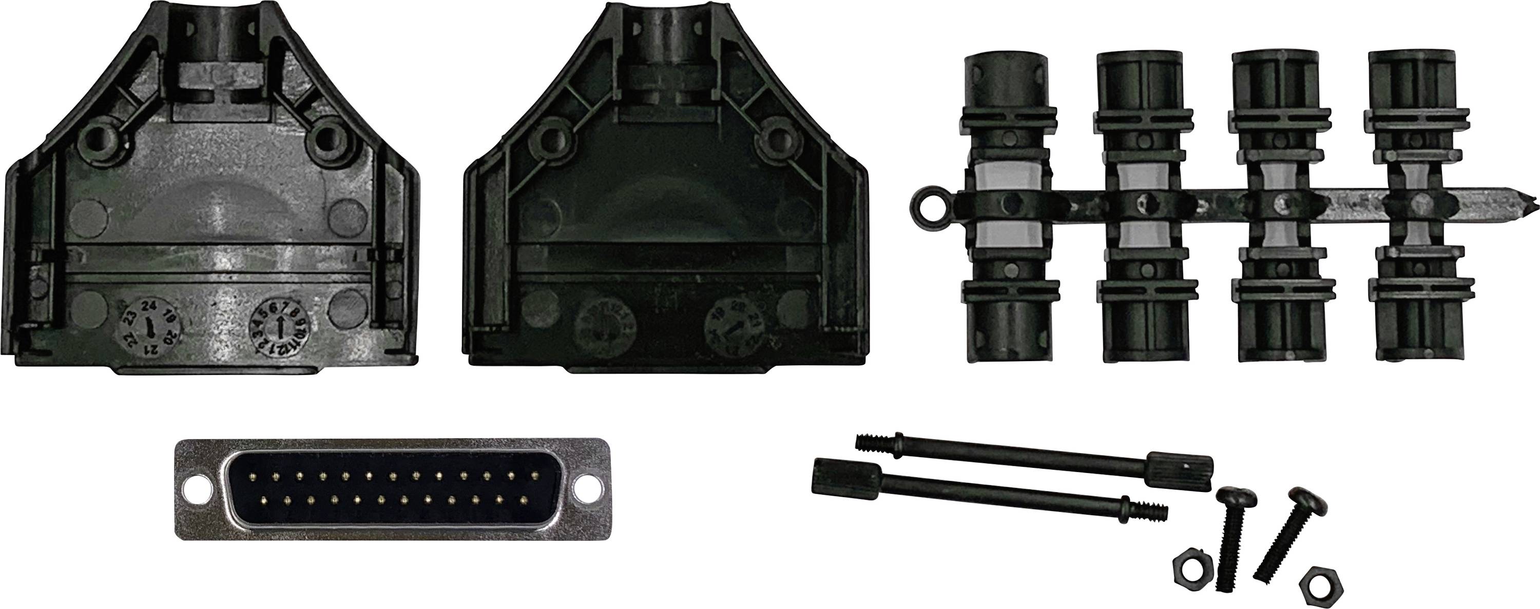 MH Connectors MHDTPPK25-DB25PK D-SUB Stiftleisten-Set 180 ° Polzahl: 25 Lötkelch 1 St.