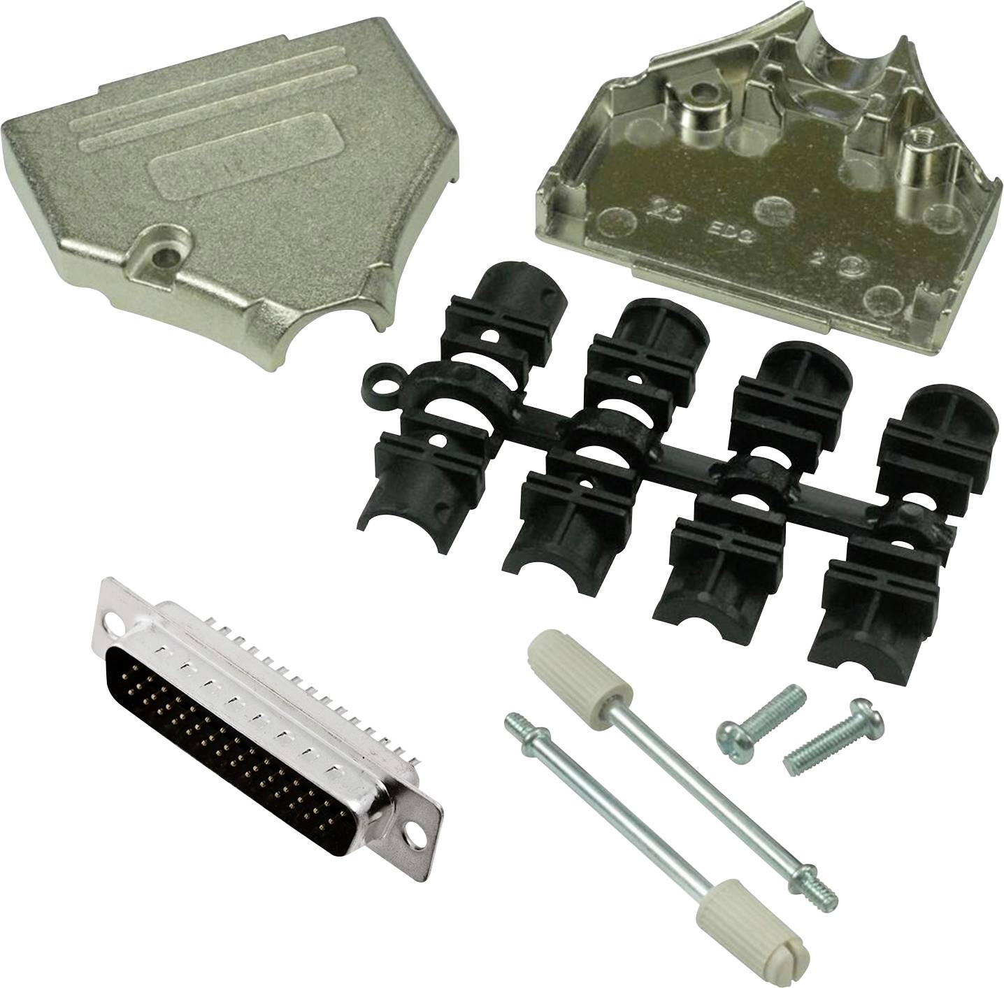 MH Connectors MHDTZK25HD44MS-K D-SUB Stiftleisten-Set 180 ° Polzahl: 25 Lötkelch 1 St.