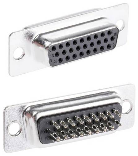 MH Connectors MHHDS26-F-N-B-S D-SUB Steckverbinder 180 ° Polzahl: 26 Print
