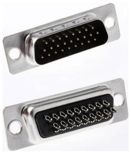 MH Connectors MHHDS26-M-N-B-S D-SUB Steckverbinder 180 ° Polzahl: 26 Print