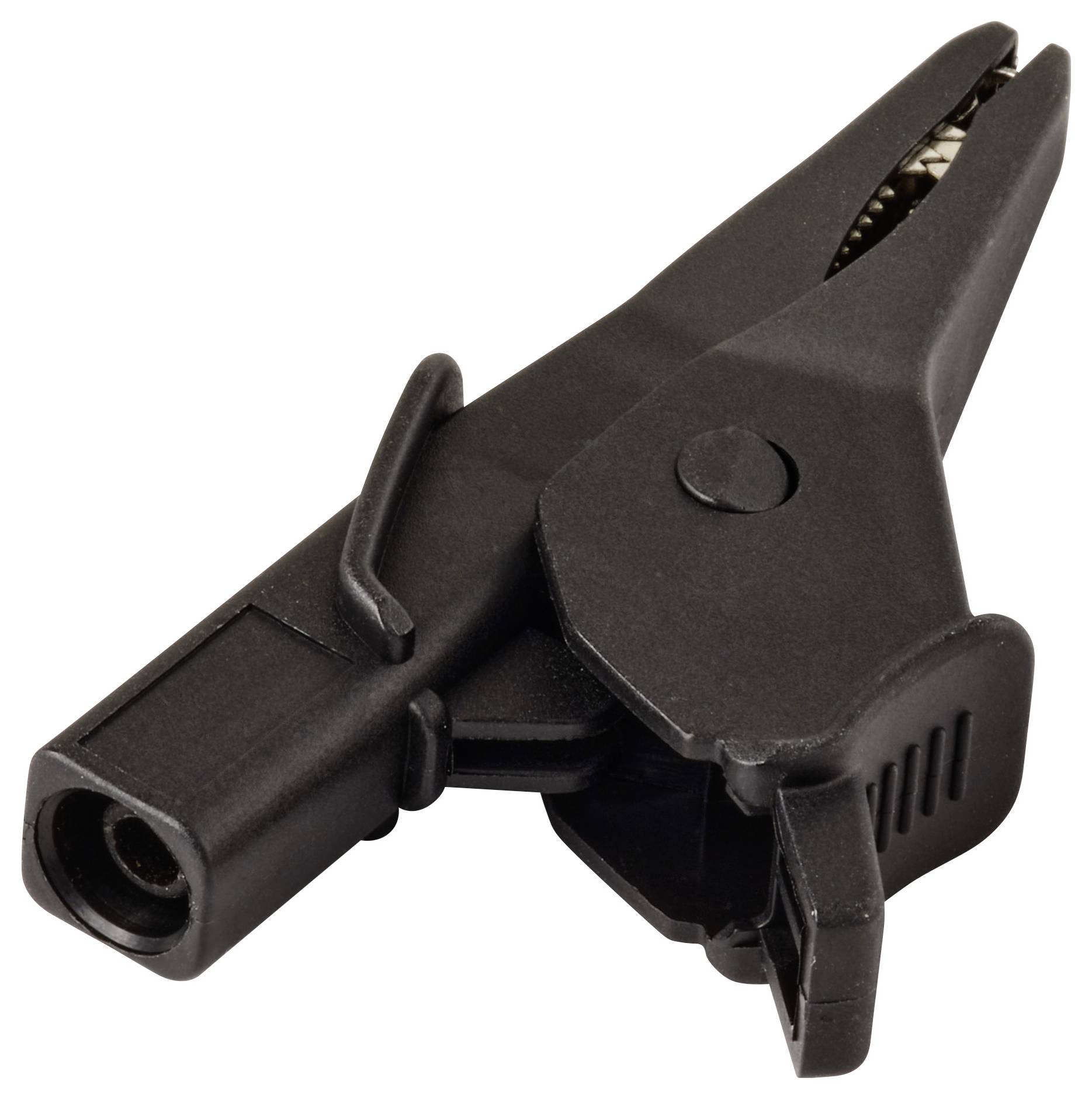 VOLTCRAFT MSK-135 Krokodilklemme gekrümmt CAT IV 600 V, CAT III 1000V 10A Schwarz