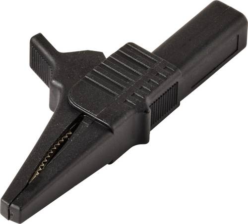 VOLTCRAFT MSK-125 Krokodilklemme kurz CAT II 300 V 10 A Schwarz