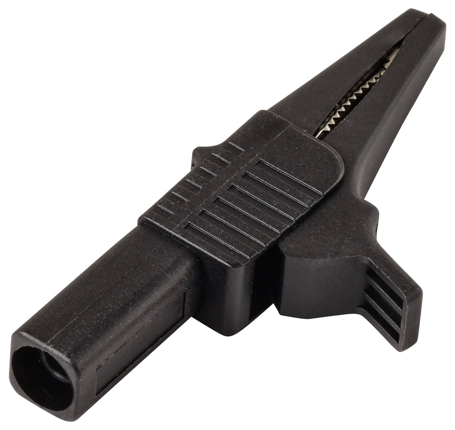 VOLTCRAFT MSK-125 Krokodilklemme kurz CAT II 300 V 10 A Schwarz