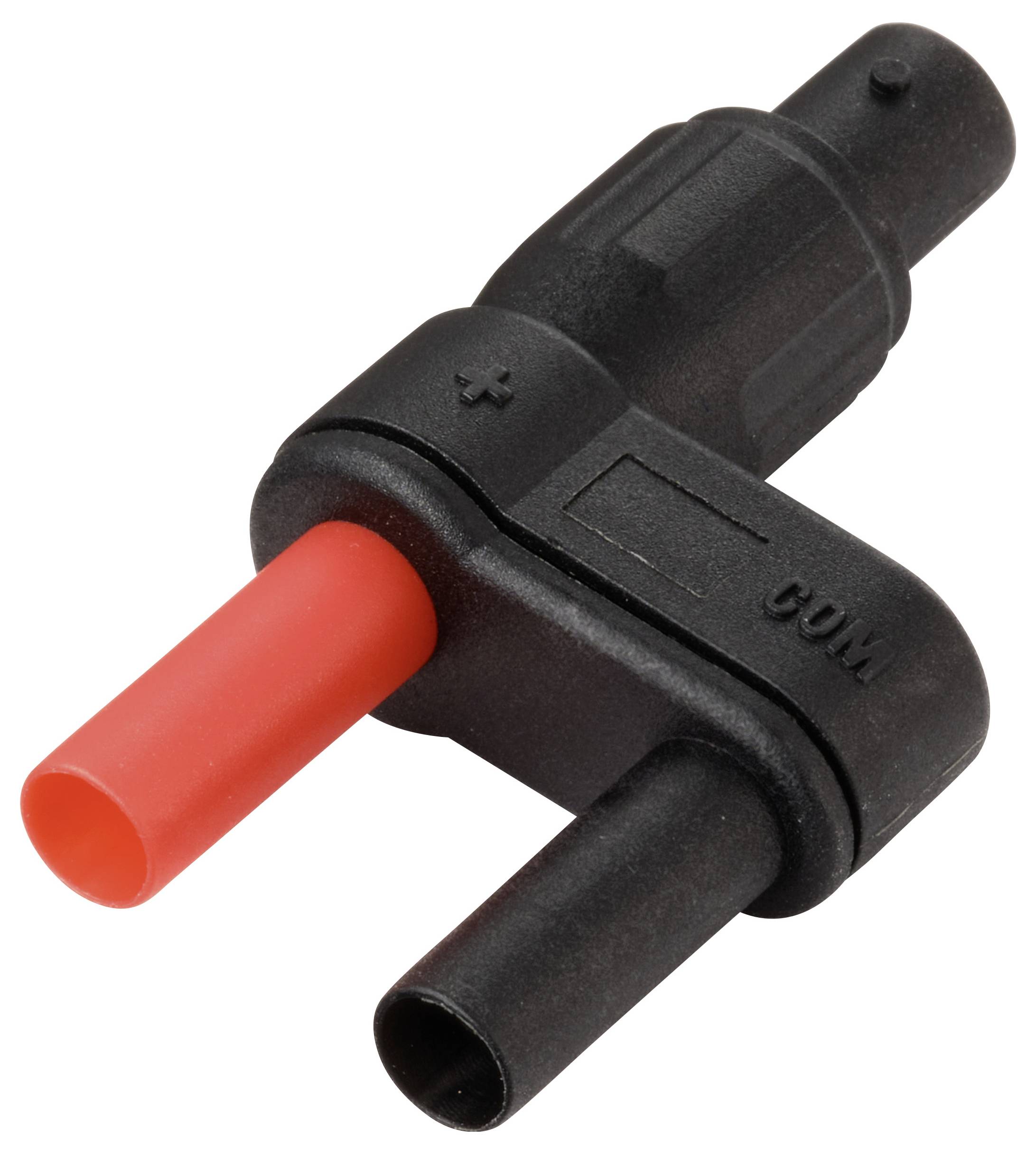 VOLTCRAFT MSC-120 Adapterstecker BNC-Buchse - Stecker 4mm gerade, isoliert Schwarz