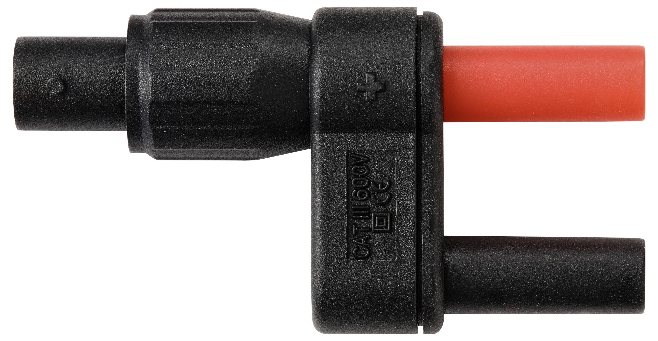 VOLTCRAFT MSC-120 Adapterstecker BNC-Buchse - Stecker 4mm gerade, isoliert Schwarz