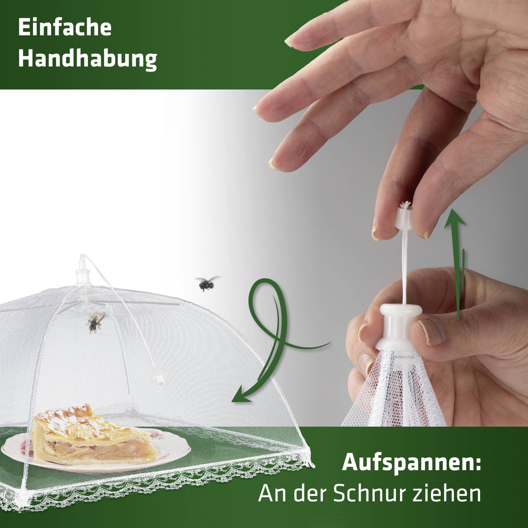 Gardigo 25400INT Fliegenhaube (L x B x H) 37 x 37 x 23cm Weiß 1St.