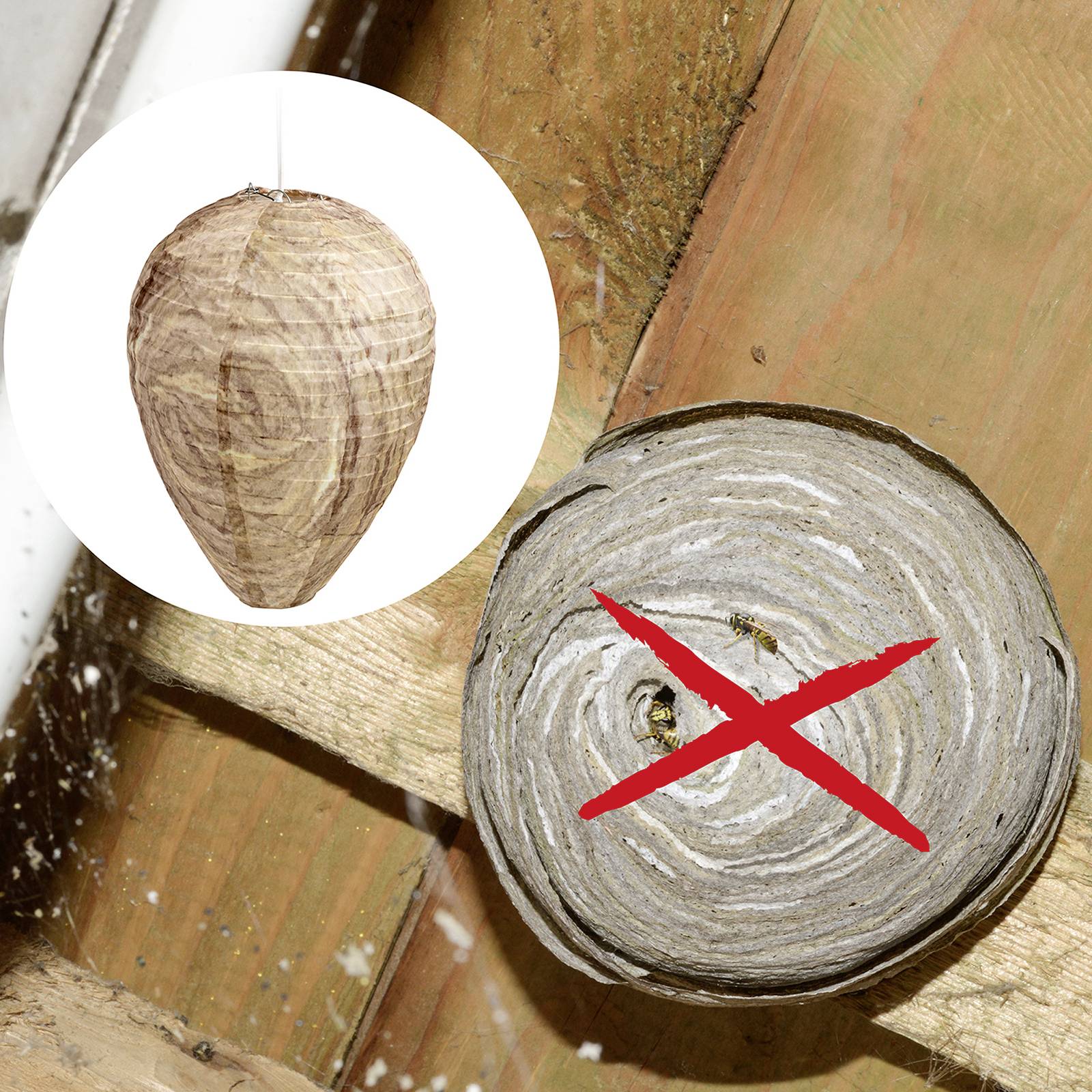 Gardigo Wespenfrei Abschreckung Wespennest-Attrappe (B x H x T) 200 x 300 x 200mm 1St.