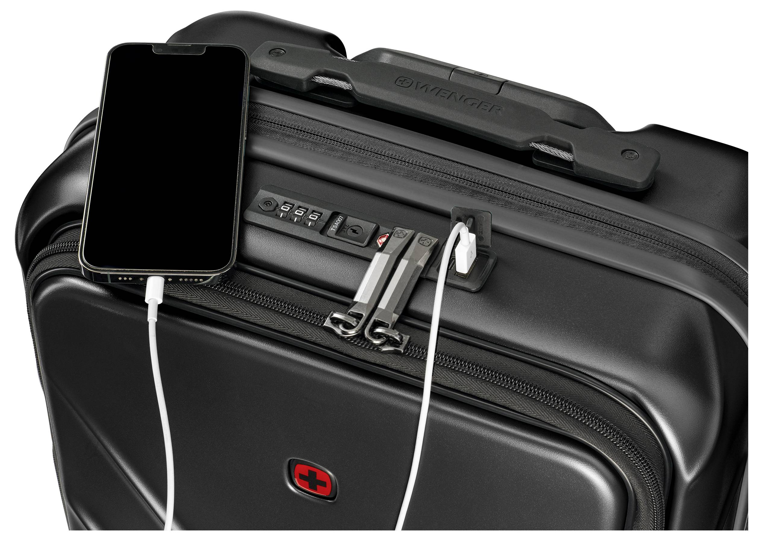 Wenger Schalenkoffer/Trolley Amplix Hardside Carry-On Schwarz