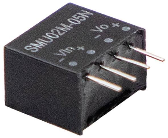 MEAN WELL SMU02N-03N DC/DC-Wandler 3.3V 0.6A 2W Anzahl Ausgänge: 1 x Inhalt 1St.