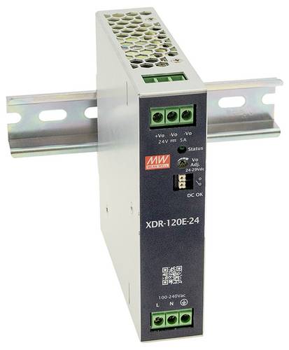 MW Mean Well XDR-120E-24 Hutschienen-Netzteil (DIN-Rail) 24 V 5 A 120 W Inhalt 1 St.
