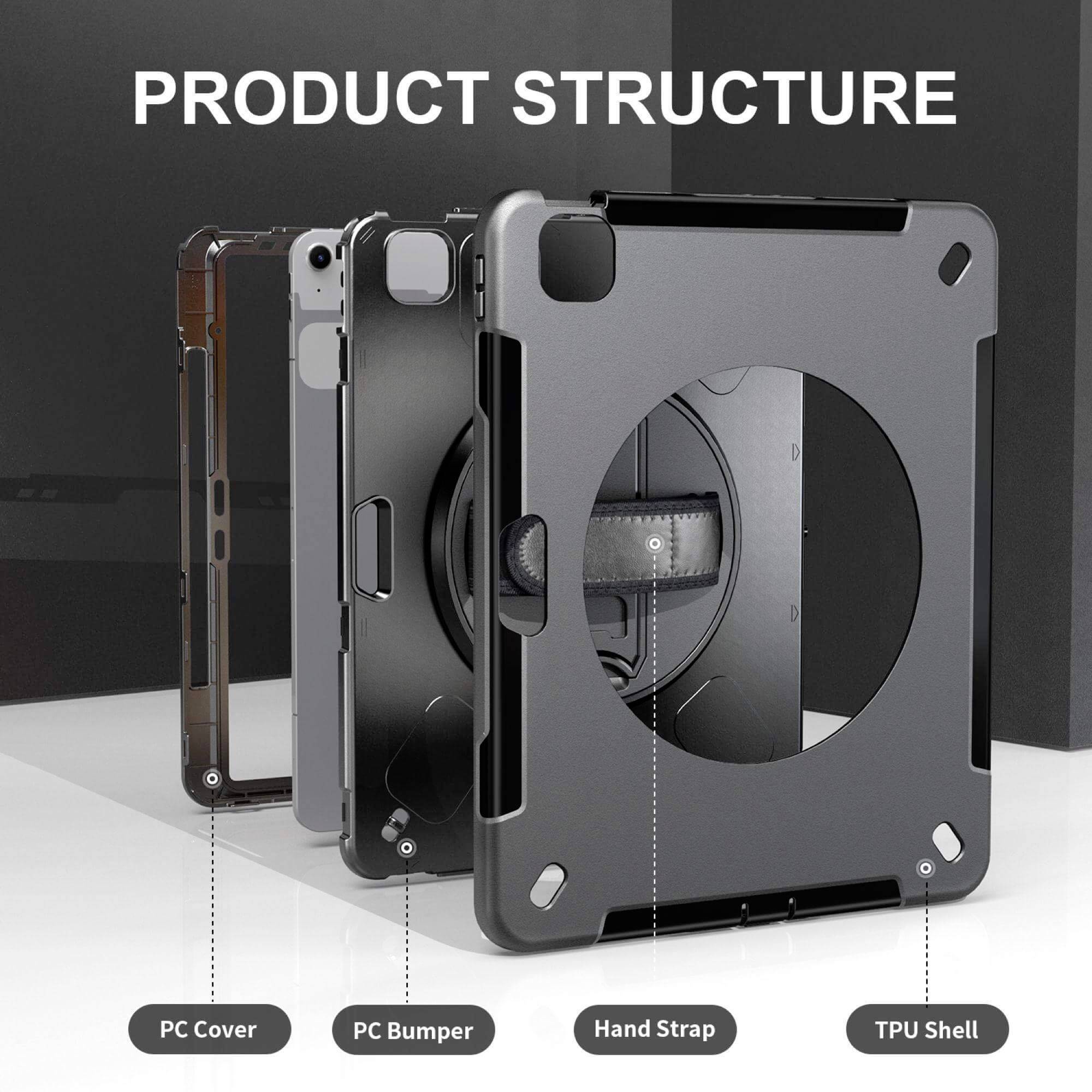 JT Berlin 30014 Tablet Hülle Apple Apple iPad Air 13" (M3 2025, M2 2024), iPad Pro 12,9" (6. Generation 2022, 5. Generation 2021