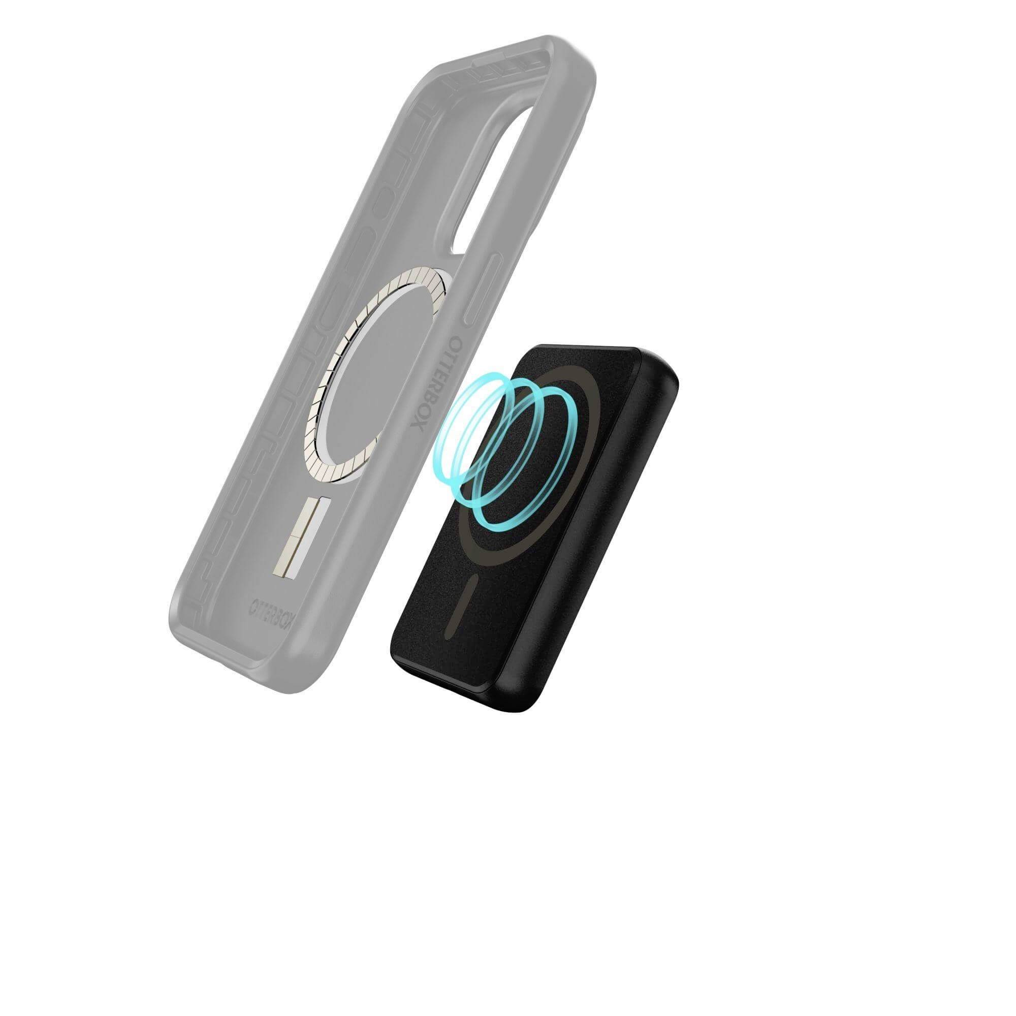 Otterbox 78-81461 Powerbank 5000 mAh Qi Wireless Charging, Magsafe Schwarz Statusanzeige