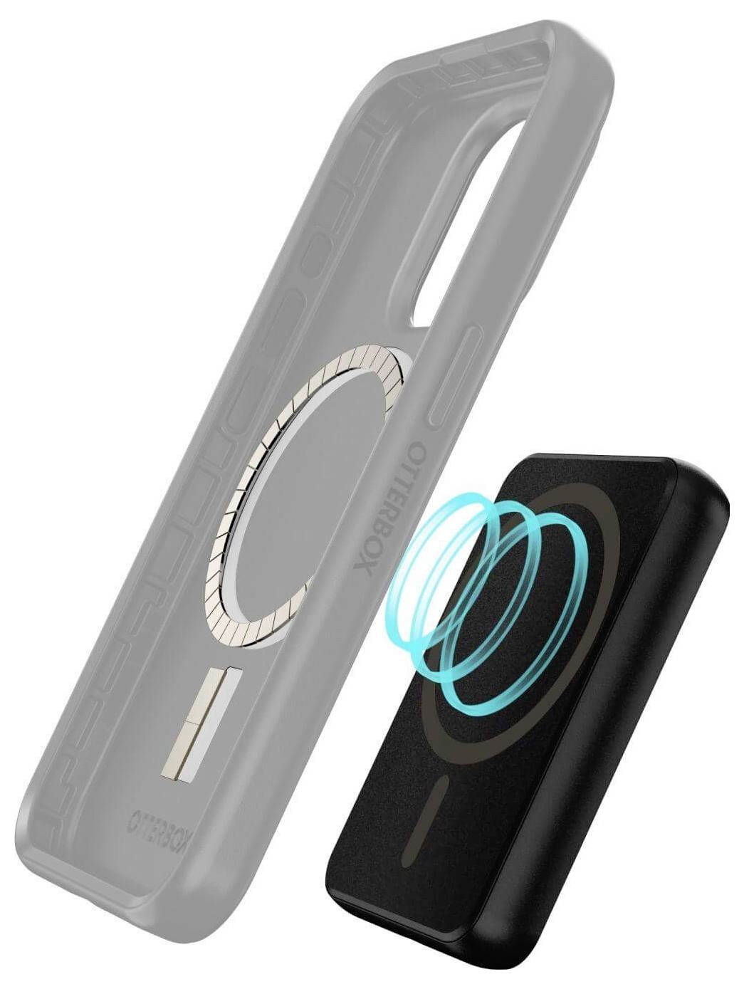 Otterbox 78-81461 Powerbank 5000 mAh Qi Wireless Charging, Magsafe Schwarz Statusanzeige