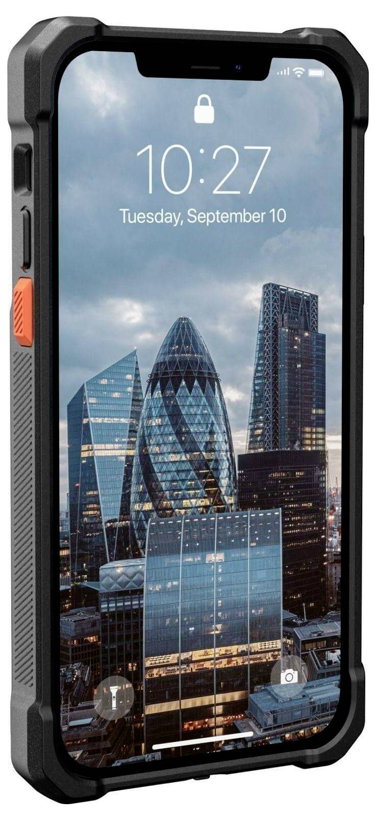 Urban Armor Gear WF0000024040 Ladecover Apple iPhone 14/13 Schwarz integrierter Akku WF0000024040