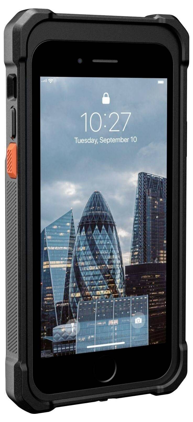 Urban Armor Gear WF0000044040 Ladecover Apple iPhone SE (2022), iPhone SE (2020) Schwarz integrierter Akku WF0000044040