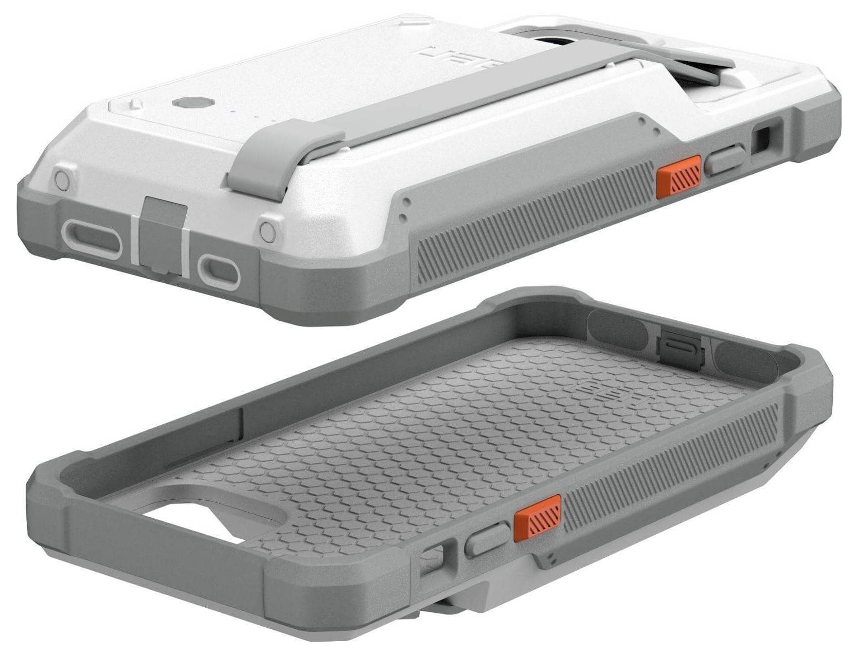 Urban Armor Gear WF0000144130 Ladecover Apple iPhone 16 Weiß-Grau integrierter Akku WF0000144130