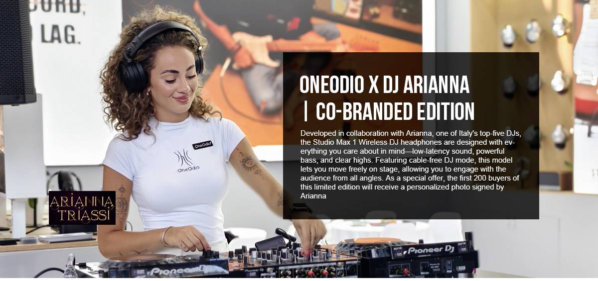 OneOdio Studio Max 1 Over Ear Kopfhörer Bluetooth®, kabelgebunden, Kabellos Schwarz High-Resolution Audio Schwenkbare Ohrmuscheln