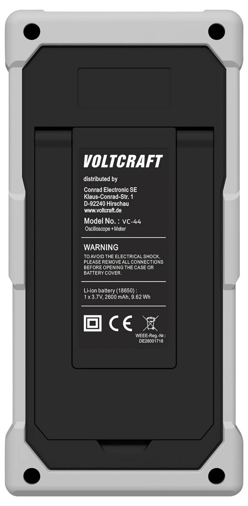 VOLTCRAFT VC-44 Hand-Multimeter und 1 Kanal Oszilloskop digital CAT III 1000V Anzeige (Counts): 20000