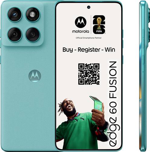 Motorola Edge 60 Fusion Smartphone 256 GB 16.9 cm (6.67 Zoll) EEK A (A - G) Amazonite Android™ 15 D
