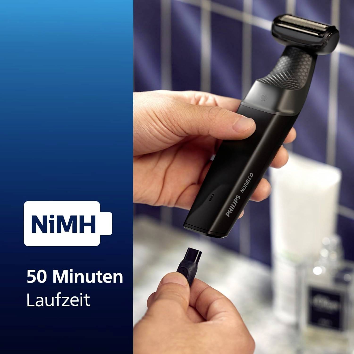 Philips BG3017/01 Körperhaartrimmer abwaschbar, USB-Ladefunktion Schwarz