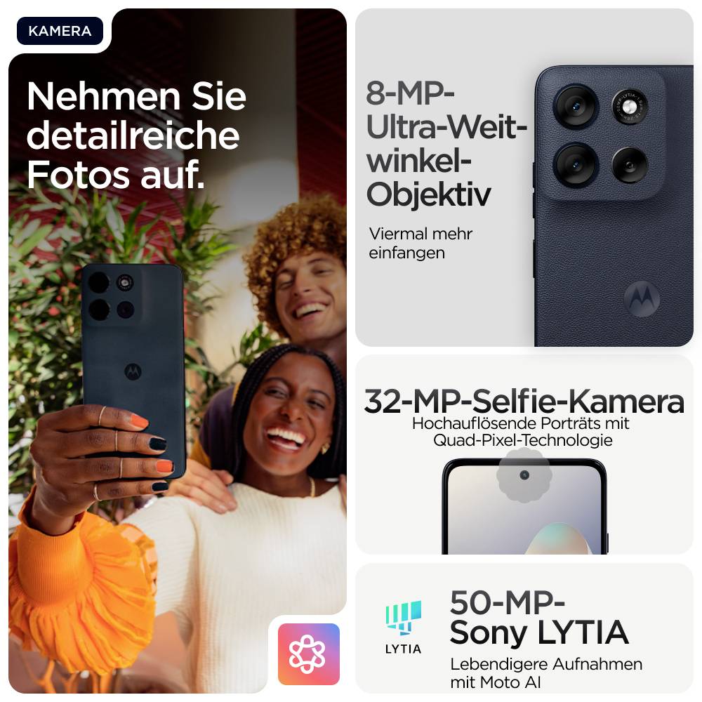 Motorola moto g56 5G 256GB Schwarz EEK B (A - G) 17.1cm (6.72 Zoll) Smartphone