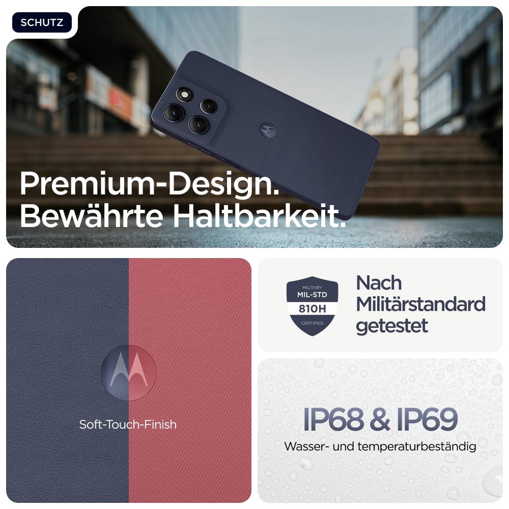 Motorola moto g86 5G 256GB Dunkelgrau EEK A (A - G) 16.9cm (6.67 Zoll) Smartphone