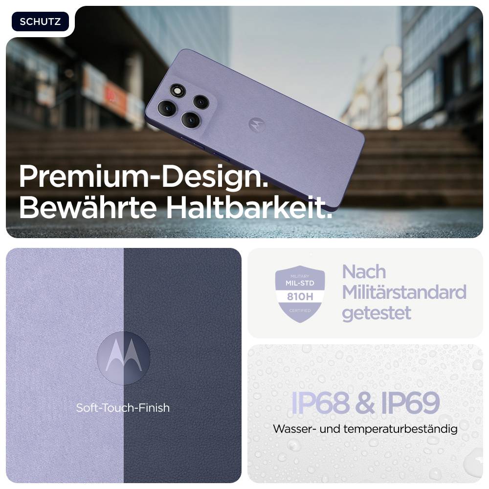 Motorola moto g86 5G 256GB Flieder EEK A (A - G) 16.9cm (6.67 Zoll) Smartphone