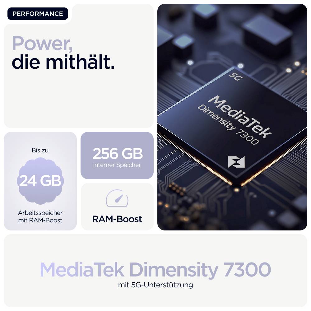 Motorola moto g86 5G 256GB Flieder EEK A (A - G) 16.9cm (6.67 Zoll) Smartphone