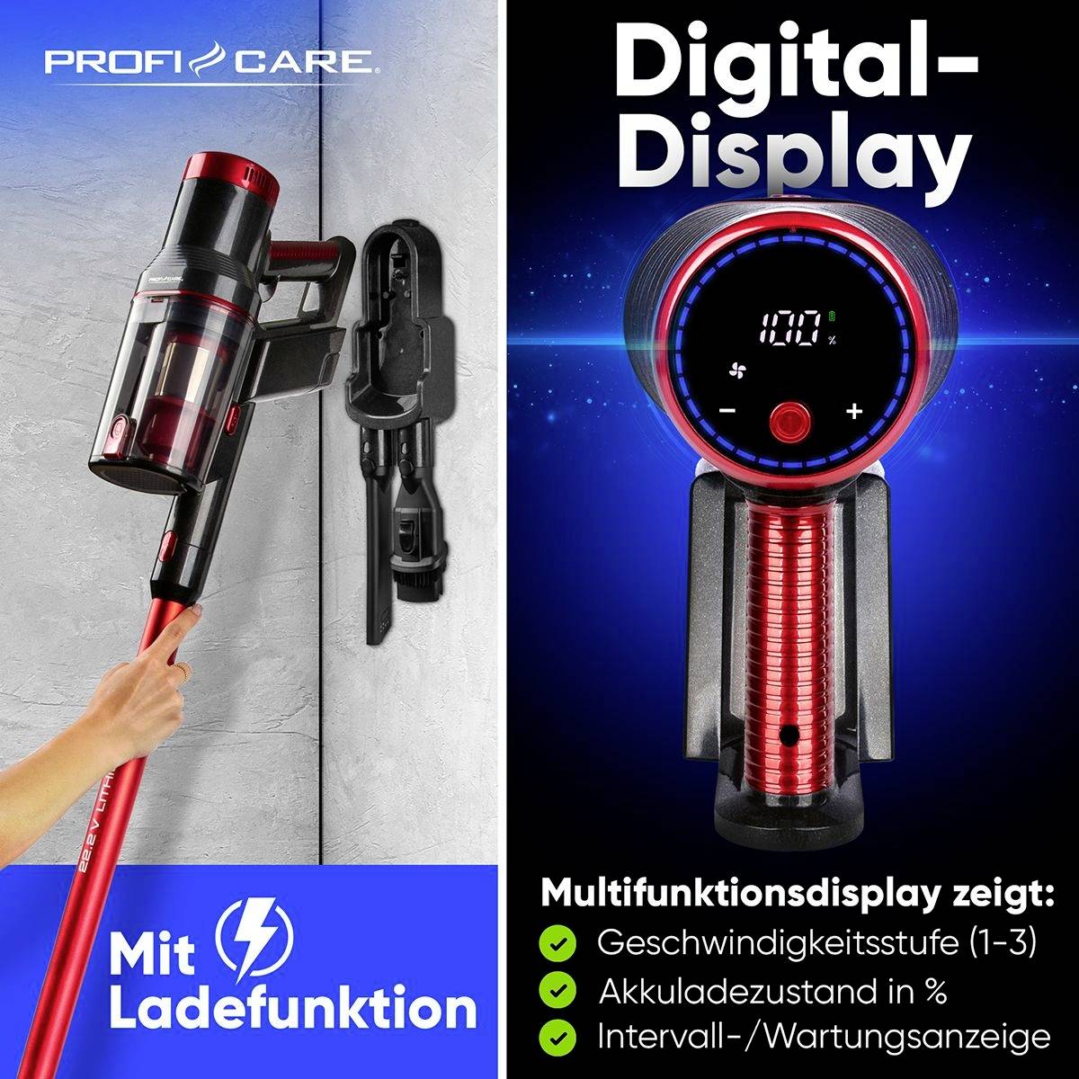 Profi-Care PC-BS 3136A Akku-Handstaubsauger Beutellos