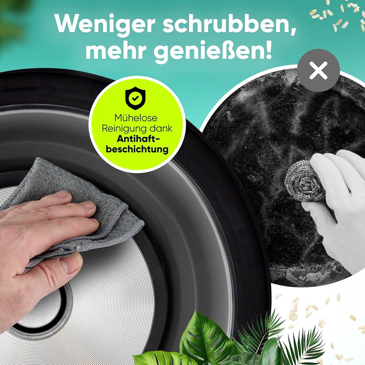 Profi Cook PC-RK 1285 Reiskocher Inox, Schwarz