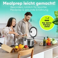 Profi Cook PC-RK 1285 Reiskocher Inox, Schwarz Profi Cook PC-RK 1285 Reiskocher Inox, Schwarz
