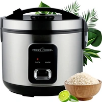 Profi Cook PC-RK 1285 Reiskocher Inox, Schwarz Profi Cook PC-RK 1285 Reiskocher Inox, Schwarz