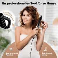 Clatronic HAS 3818 Warmluftbürste Schwarz, Kupfer Clatronic HAS 3818 Warmluftbürste Schwarz, Kupfer