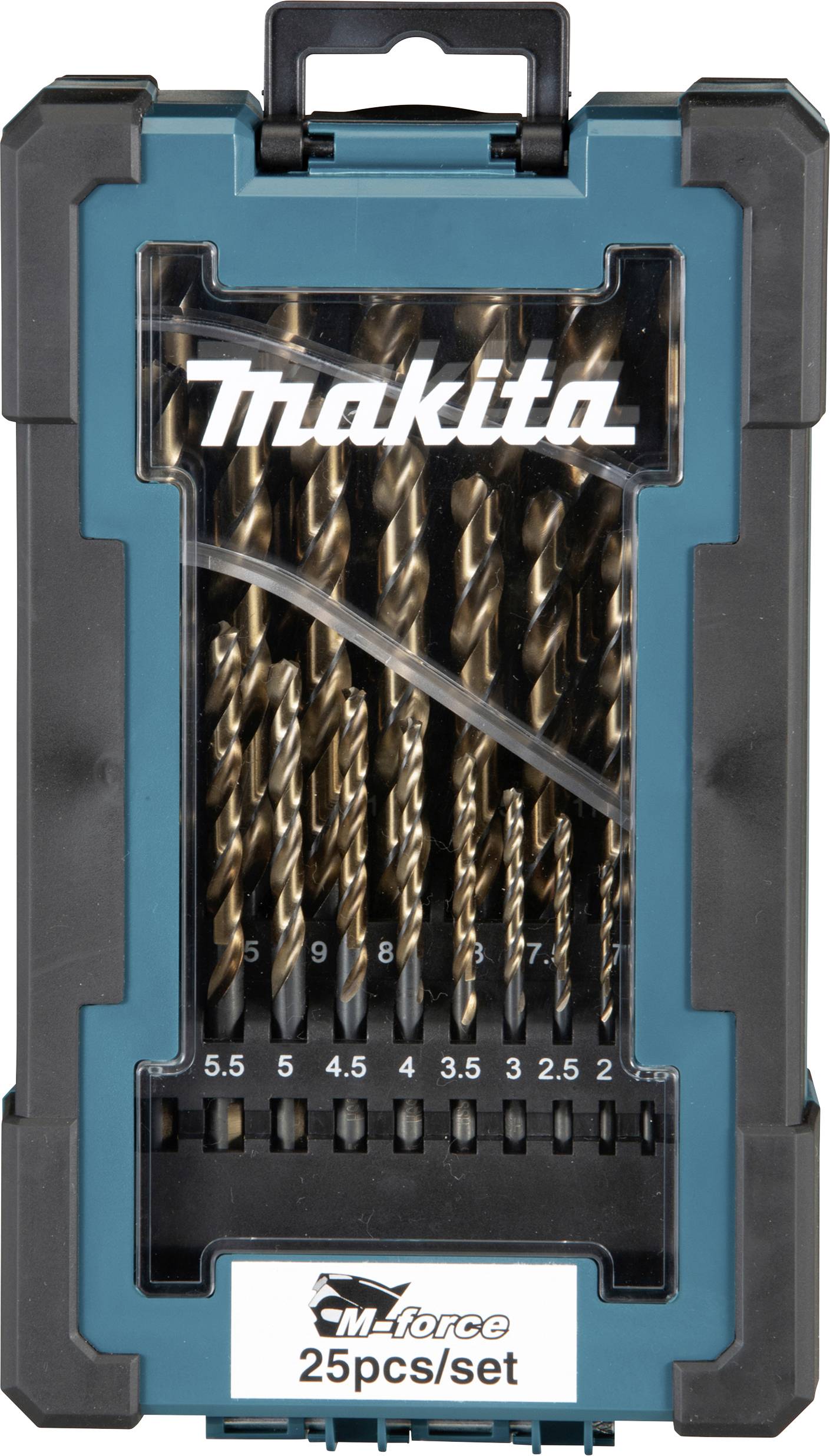 Makita D-67599 Metall-Spiralbohrer-Set 1 mm, 1.5 mm, 2 mm, 2.5 mm, 3 mm, 3.5 mm, 4 mm, 4.5 mm, 5 mm, 5.5 mm, 6 mm, 6.5 mm, 7 mm