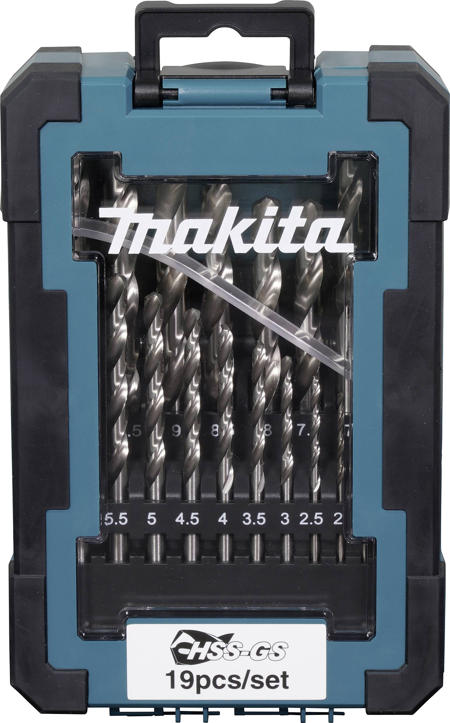Makita D-78352 Metall-Spiralbohrer-Set 1 mm, 1.5 mm, 2 mm, 2.5 mm, 3 mm, 3.5 mm, 4 mm, 4.5 mm, 5 mm, 5.5 mm, 6 mm, 6.5 mm, 7 mm
