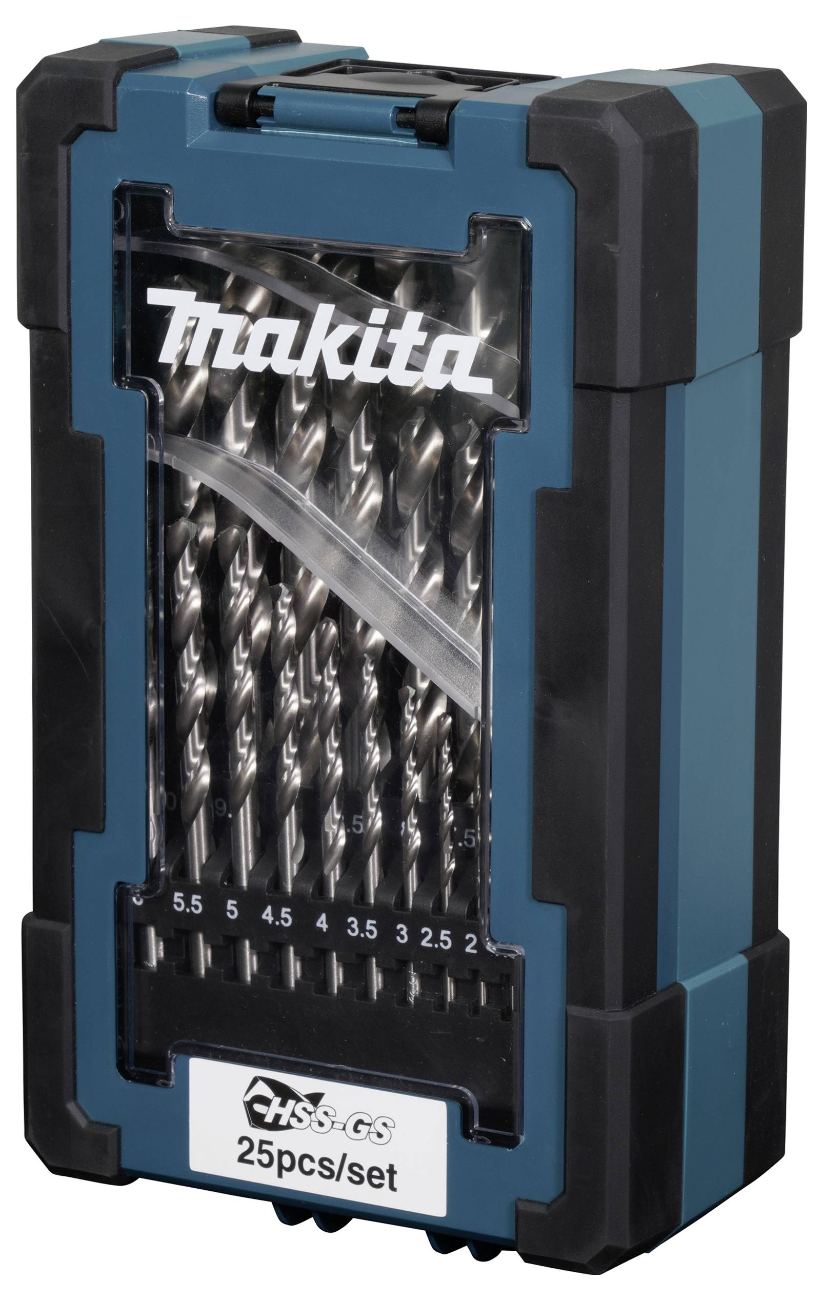 Makita D-78368 Metall-Spiralbohrer-Set 1 mm, 1.5 mm, 2 mm, 2.5 mm, 3 mm, 3.5 mm, 4 mm, 4.5 mm, 5 mm, 5.5 mm, 6 mm, 6.5 mm, 7 mm