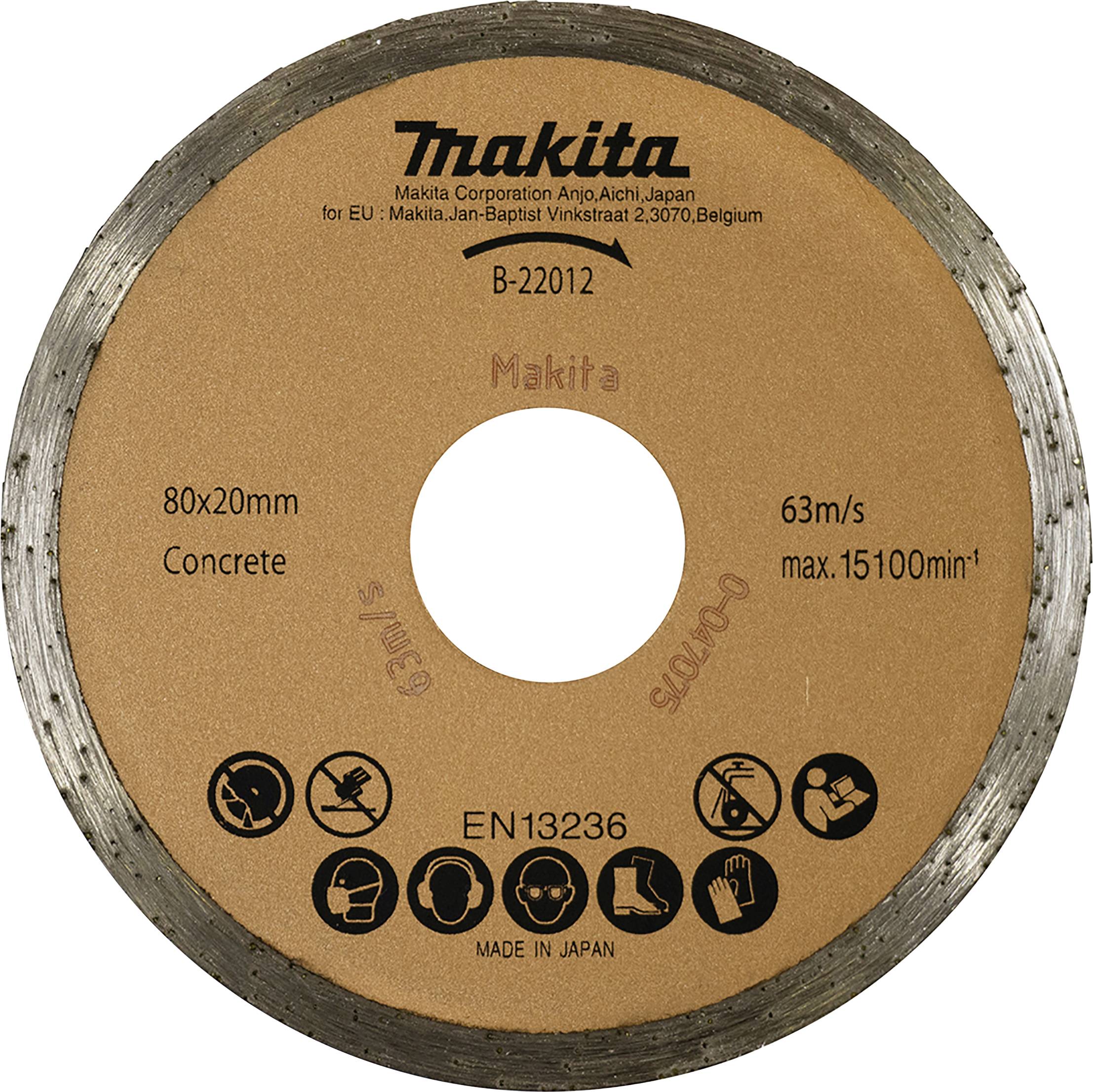 Makita B-22012 Diamantscheibe Durchmesser 80mm 1St.