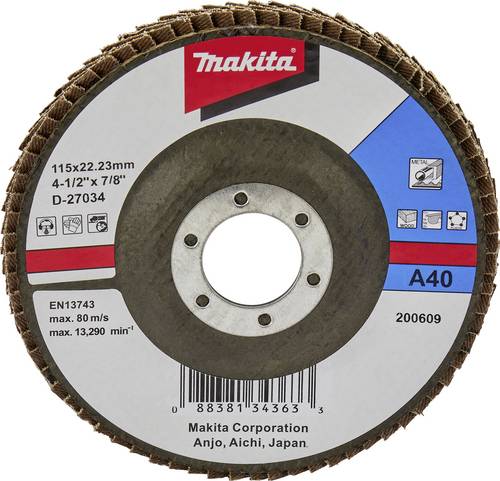 Makita D-27034 Fächerschleifscheibe Durchmesser 115 mm Körnung (num)=40 1 St.