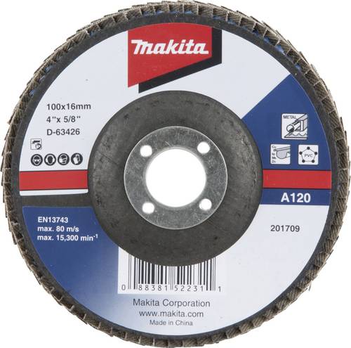 Makita D-63432 Fächerschleifscheibe Durchmesser 115 mm Körnung (num)=40