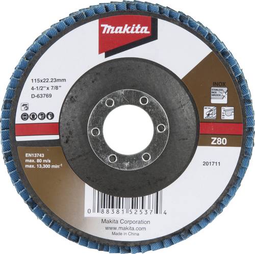 Makita D-63769 Fächerschleifscheibe Durchmesser 125 mm Körnung (num)=80
