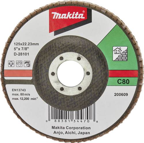 Makita D-28101 Fächerschleifscheibe Durchmesser 125 mm Körnung (num)=80 1 St.