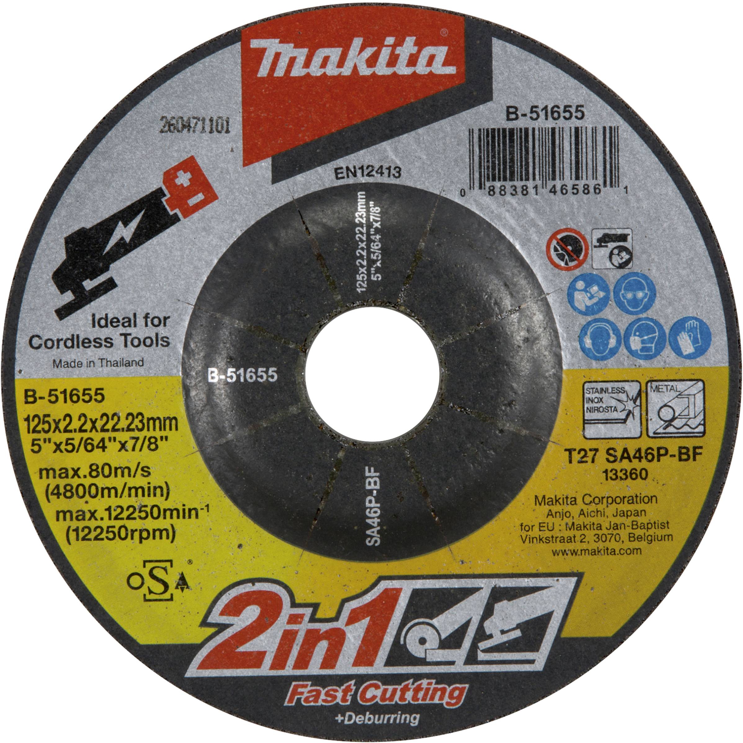 Makita B-51655 Schruppscheibe Durchmesser 125mm 1St.