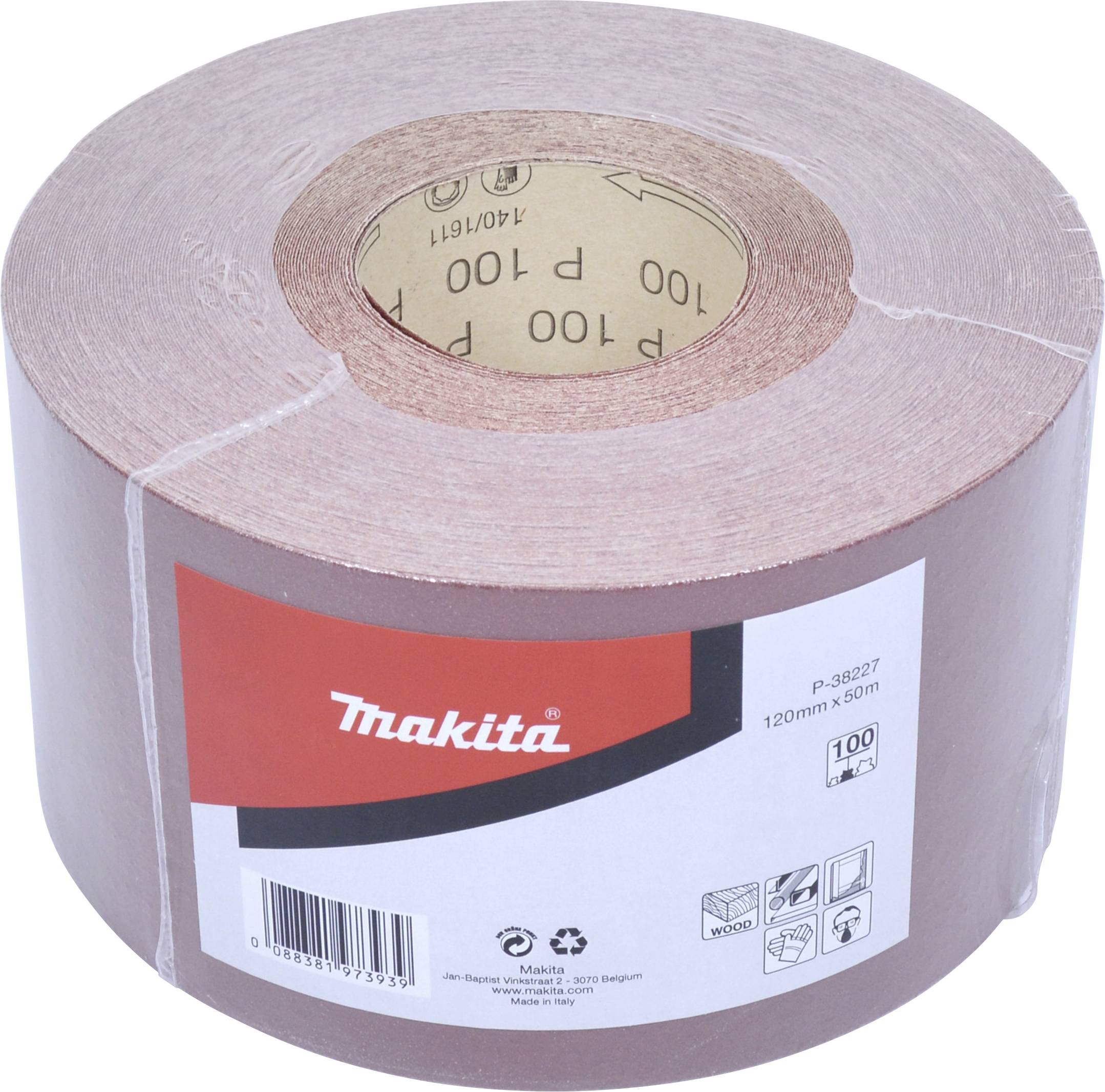 Makita P-38227 Schleifpapierrolle Körnung (num) 100 (L x B) 50m x 120mm 1St.