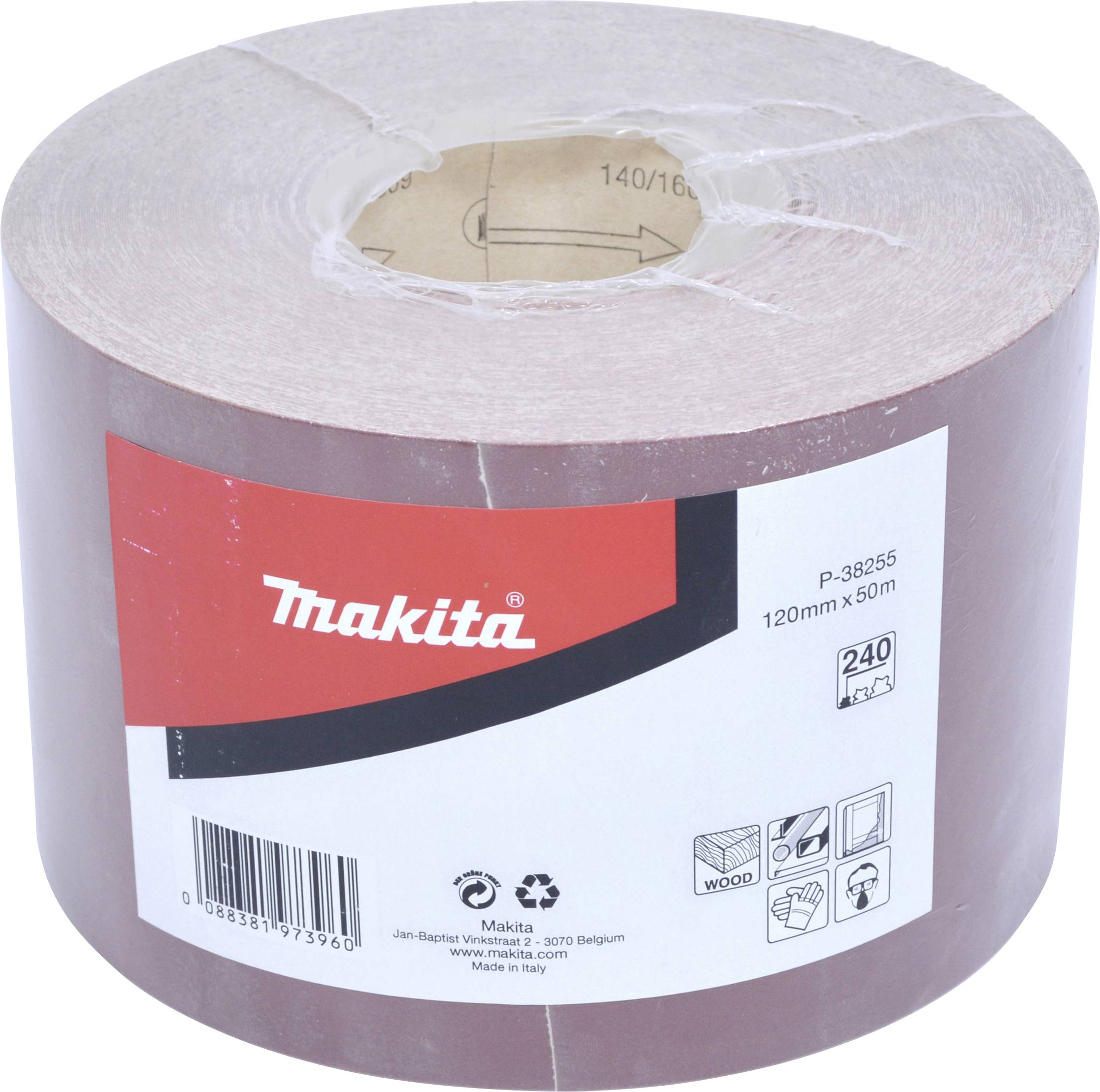 Makita P-38255 Schleifpapierrolle Körnung (num) 240 (L x B) 50m x 120mm 1St.