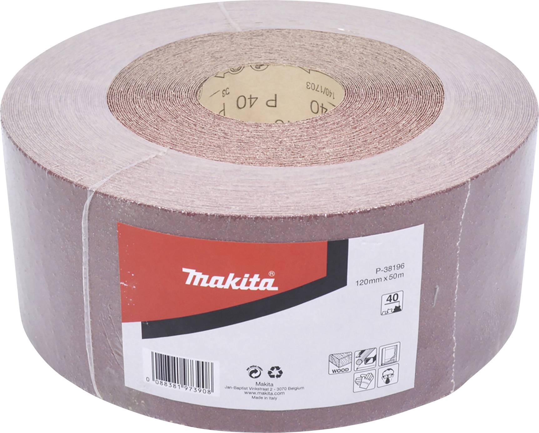 Makita P-38196 Schleifpapierrolle Körnung (num) 40 (L x B) 50m x 120mm 1St.