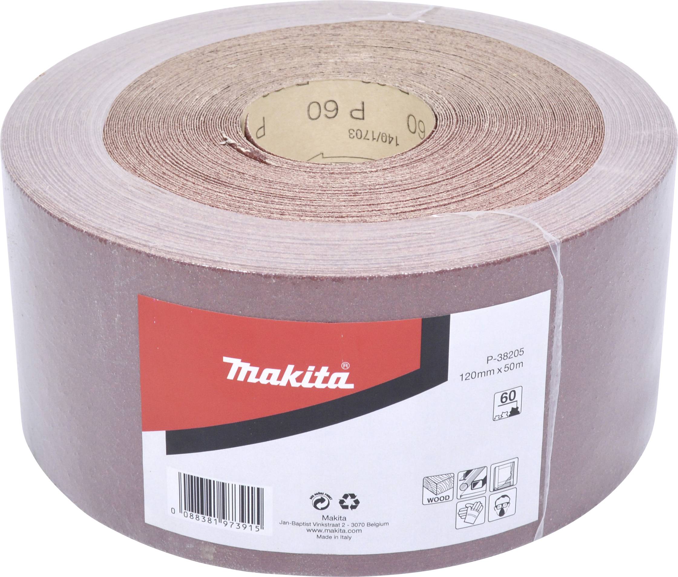 Makita P-38205 Schleifpapierrolle Körnung (num) 60 (L x B) 50m x 120mm 1St.