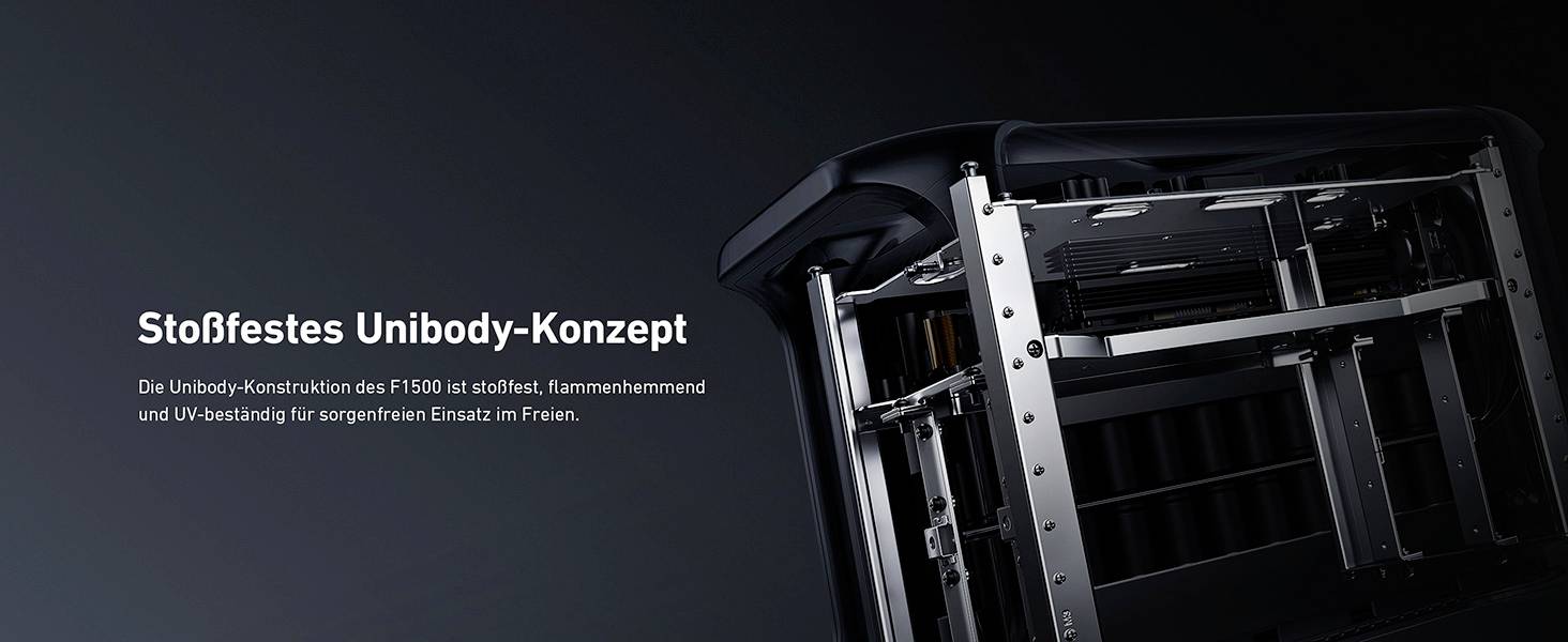 Anker SOLIX F1500 Powerstation 480000 mAh Lithiumeisenphosphat LED Taschenlampe, Outdoor